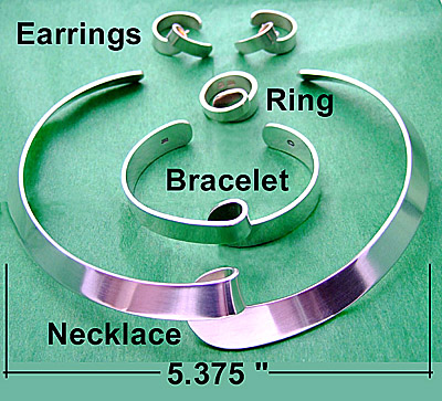 Jensen Modernist Sterling Jewelry Set