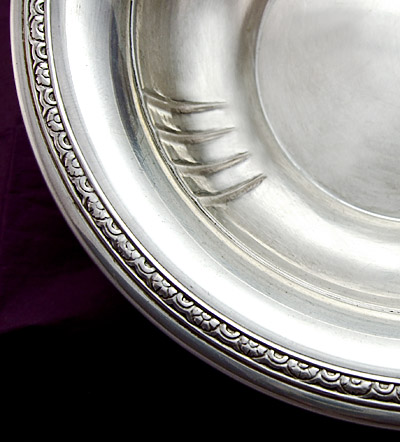 Watrous sterling candy dish detail