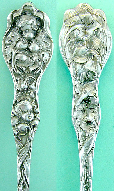 Unger Cupid Nosegay sterling  spoon